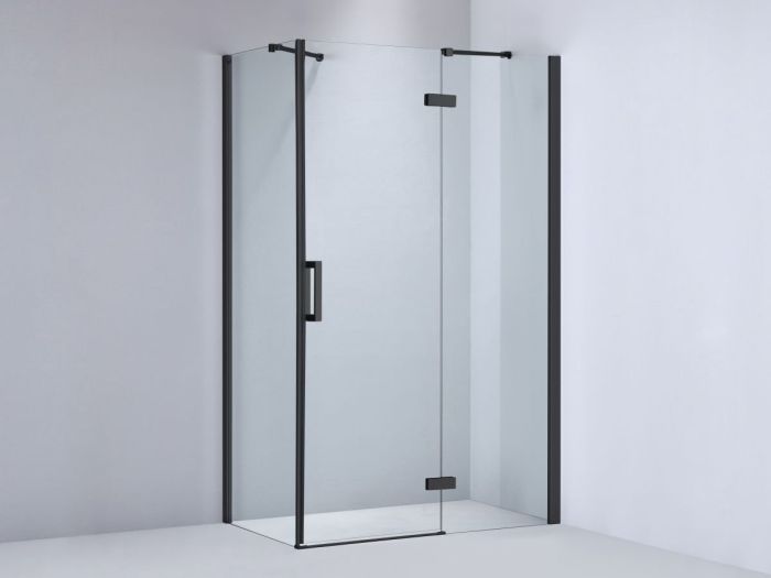 Cabina Dus Batanta Wst 02 Profil Negru Sticla Transparenta 120x80x200 cm