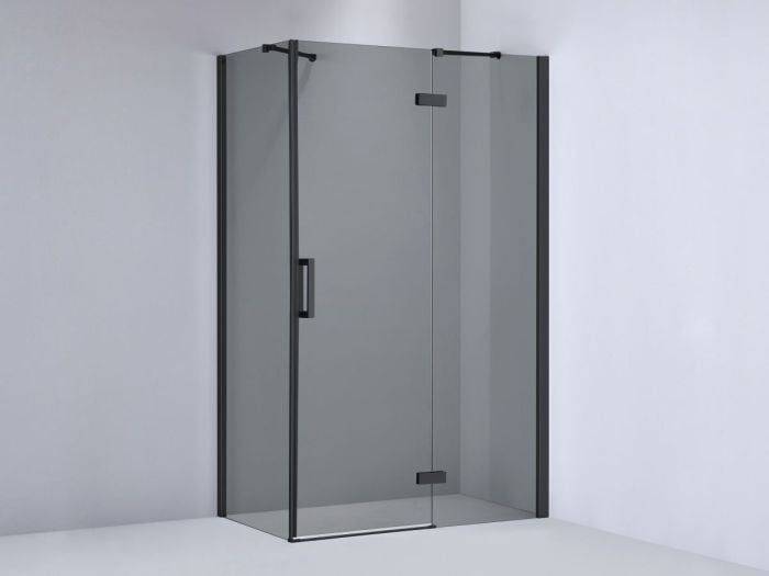 Cabina Dus Batanta Wst 02 Profil Negru Sticla Fumurie 120x90x200 cm