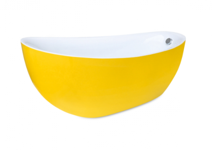 Cada Freestanding Aretha Yellow 170x78 cm