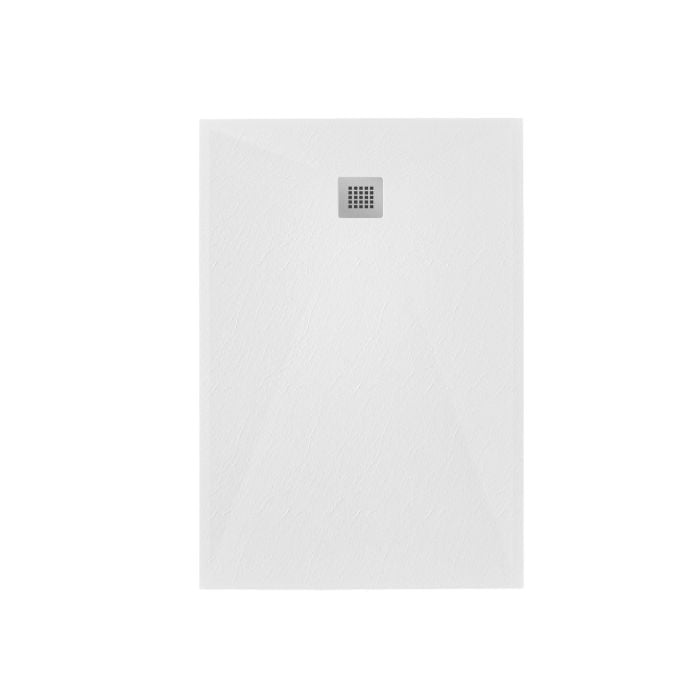Cadita Dus Compozit Roca Alb 80x120 cm