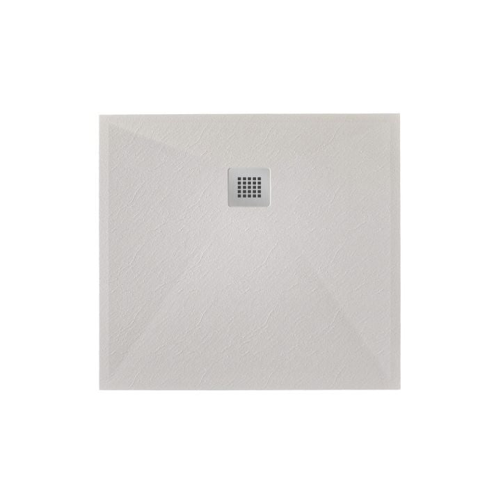 Cadita Dus Compozit Roca Crem 80x80 cm