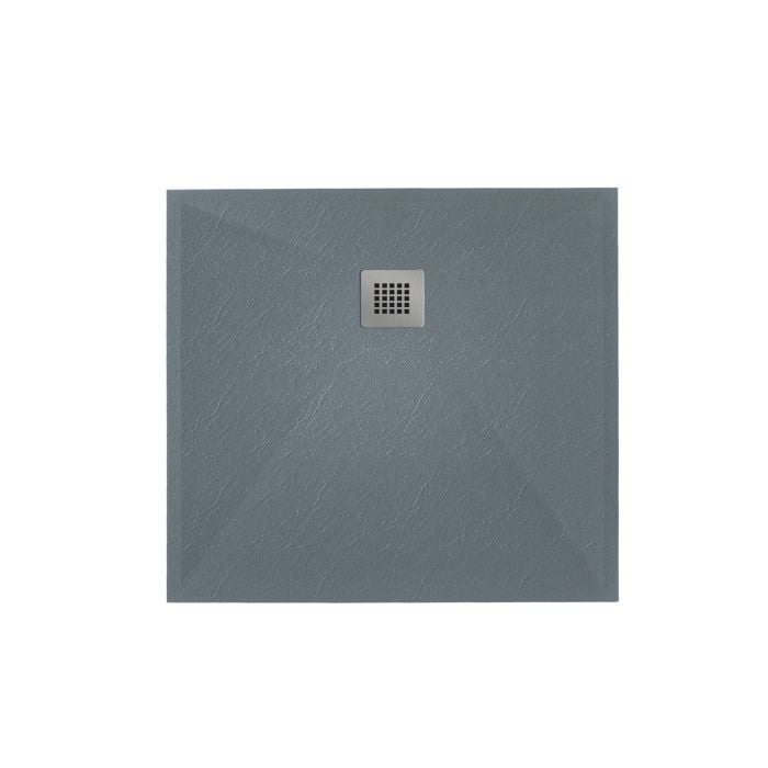 Cadita Dus Compozit Roca Gri 80x80 cm