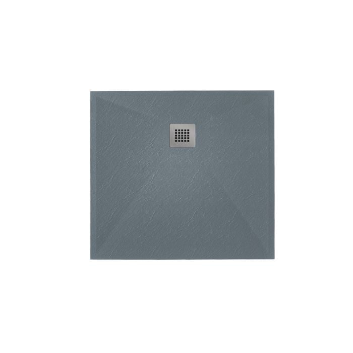 Cadita Dus Compozit Roca Gri 90x90 cm