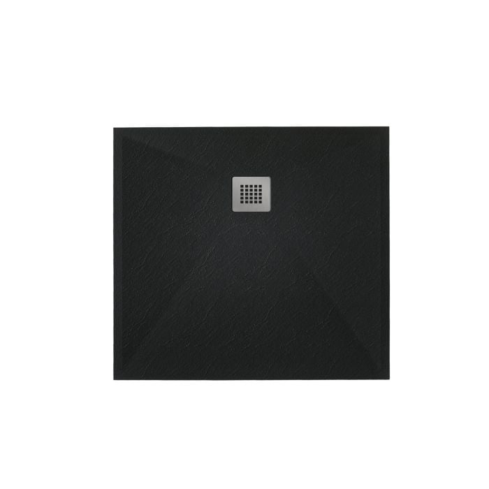 Cadita Dus Compozit Roca Negru 90x90 cm