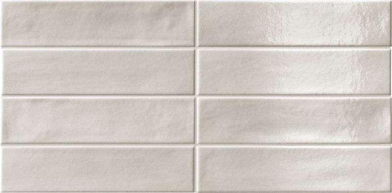 gresie baie Gresie Portelanata Brick Faetano Ghiaccioli Marzapane Lucios 6x25 cm