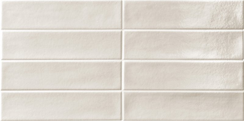 gresie baie Gresie Portelanata Brick Faetano Ghiaccioli Panna Lucios 6x25 cm