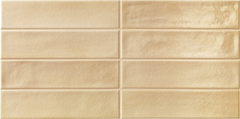 gresie baie Gresie Portelanata Brick Faetano Ghiaccioli Vaniglia Lucios 6x25 cm
