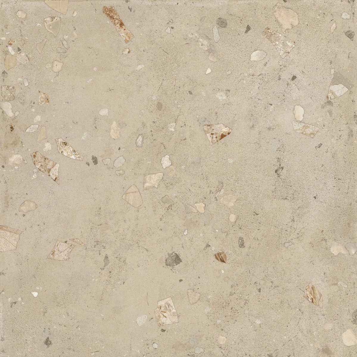 Gresie Portelanata Decor I Cementi Ivory Ciottolo 120x120 cm