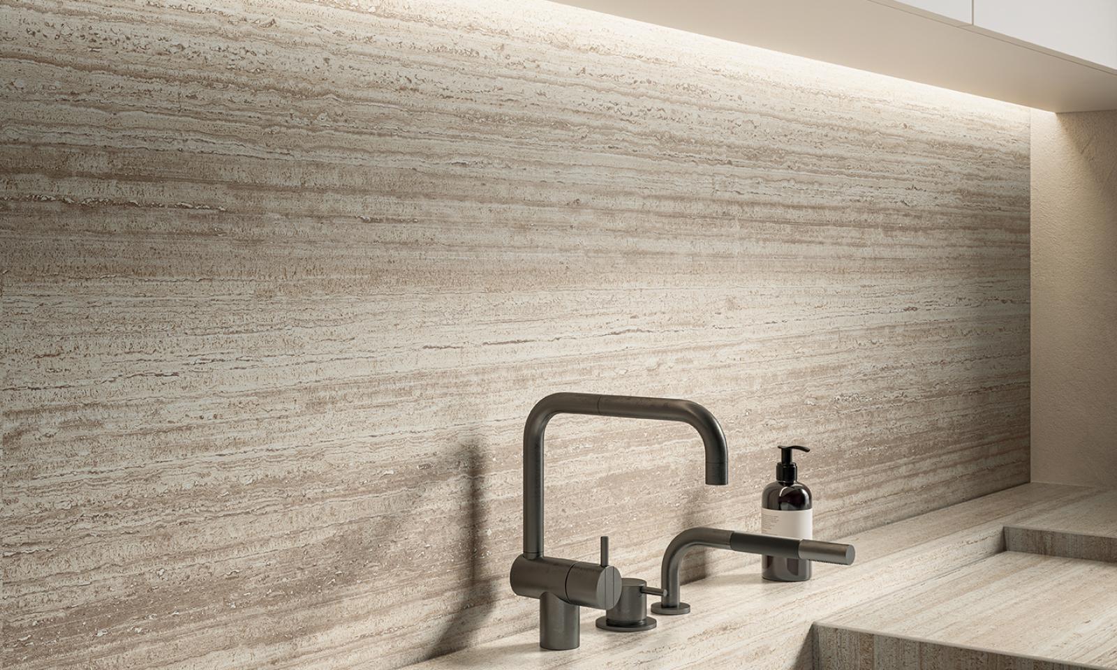 ABKStone Travertino Rainbow | Inspirație Baie Luxe