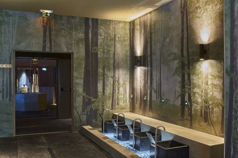Hol spa cu accente verzi | Inspirație Baie Modern