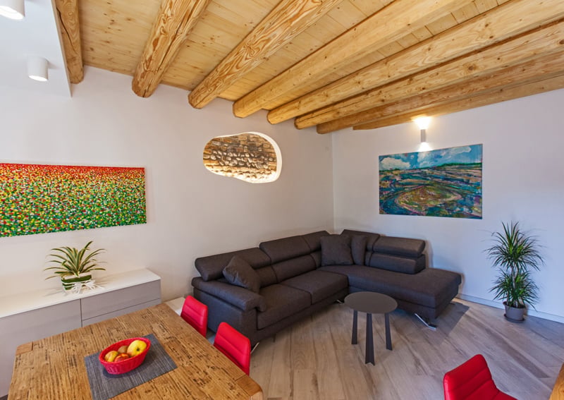 Living rustic cu accente vesele | Inspirație Living Rustic