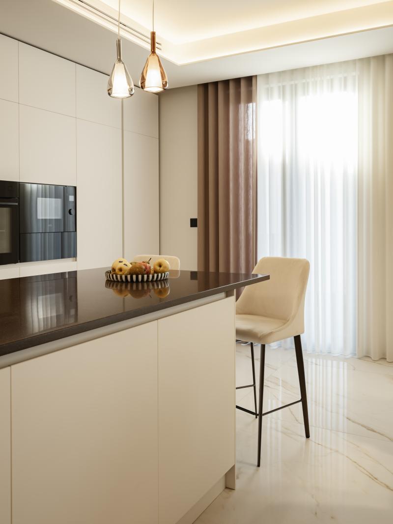 Bucătărie luminoasă cu accente calde | Inspirație Bucătărie Luxe