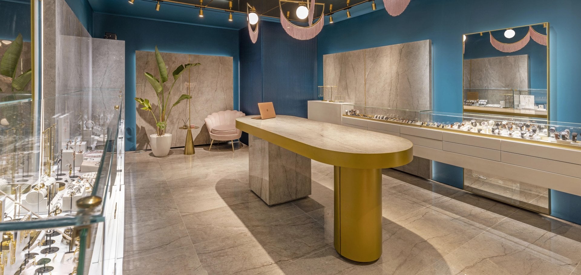 Boutique chic în tonuri reci | Inspirație Living Luxe