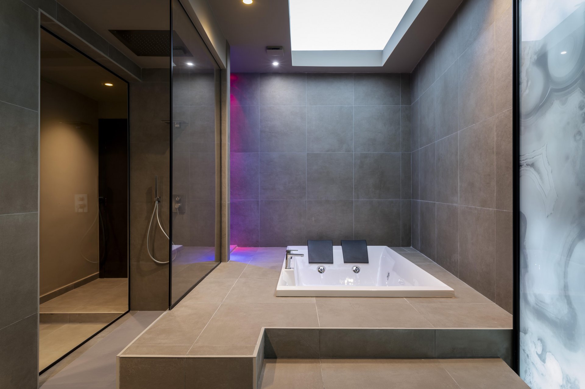 Baie spa cu lumină zen | Inspirație Baie Luxe