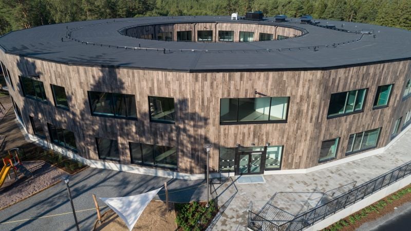 Arhitectură circulară în lemn | Inspirație Exterior Modern