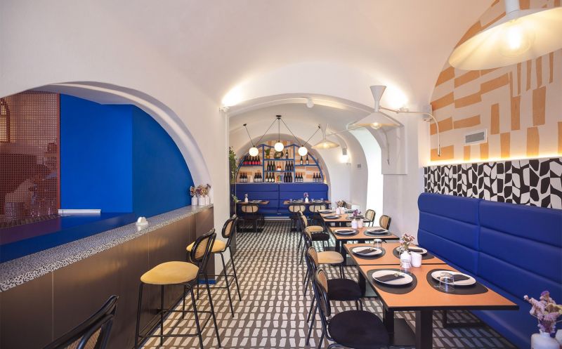Restaurant eclectic cu bolți luminoase | Inspirație Living Modern
