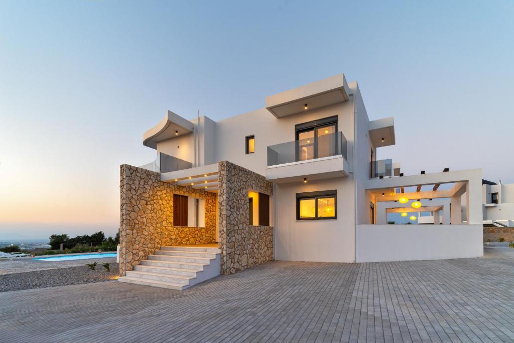 Vilă modernă cu accente mediteraneene | Inspirație Exterior Mediteranean