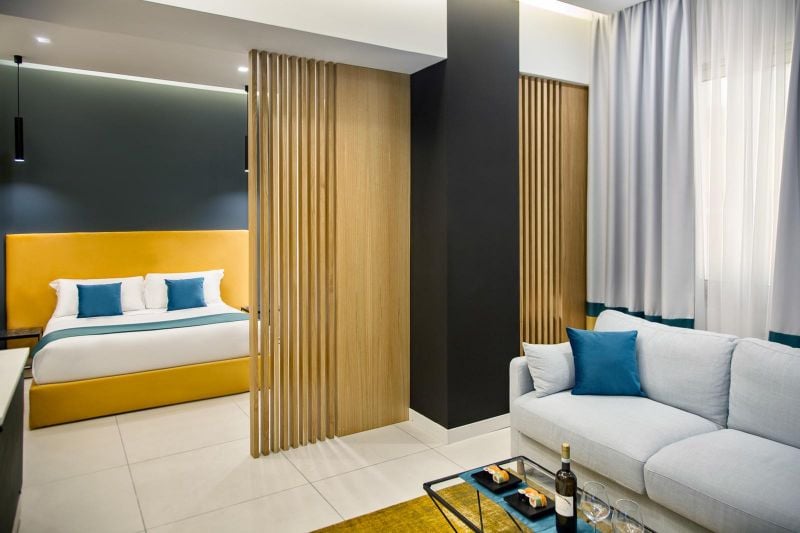 Dormitor modern cu accente calde | Inspirație Dormitor Modern