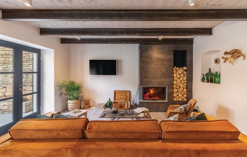 Living rustic cu accente calde | Inspirație Living Modern