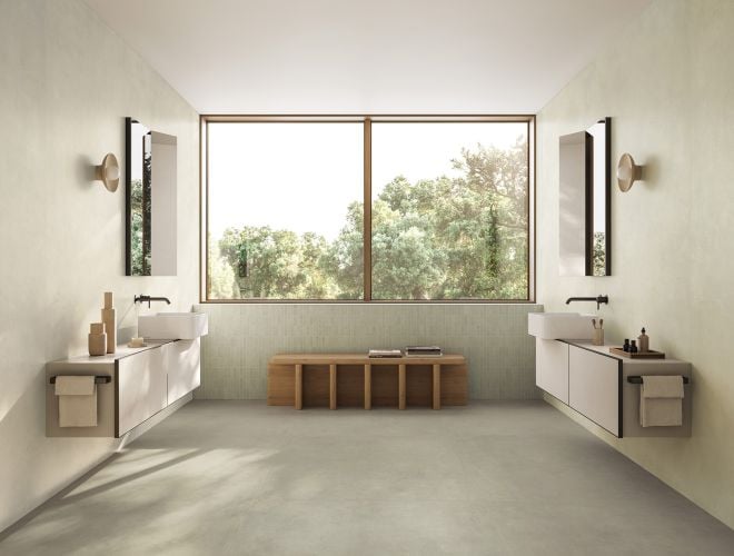 Italgraniti – I Cementi 14 | Inspirație Baie Minimalist