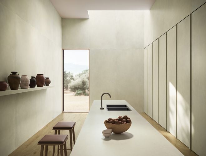 Italgraniti – I Cementi 33 | Inspirație Baie Minimalist