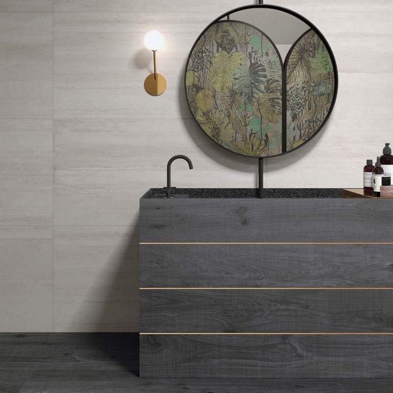 Baie modernă cu accente tropicale | Inspirație Baie Minimalist
