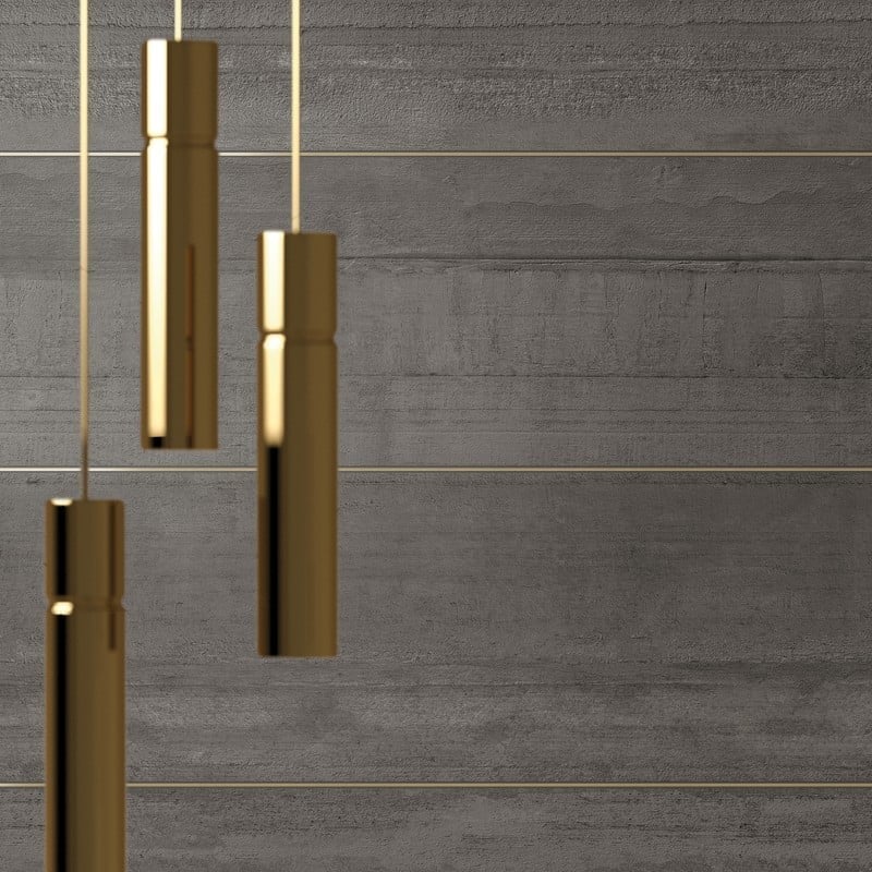 Ambient urban cu accente aurii | Inspirație Baie Minimalist
