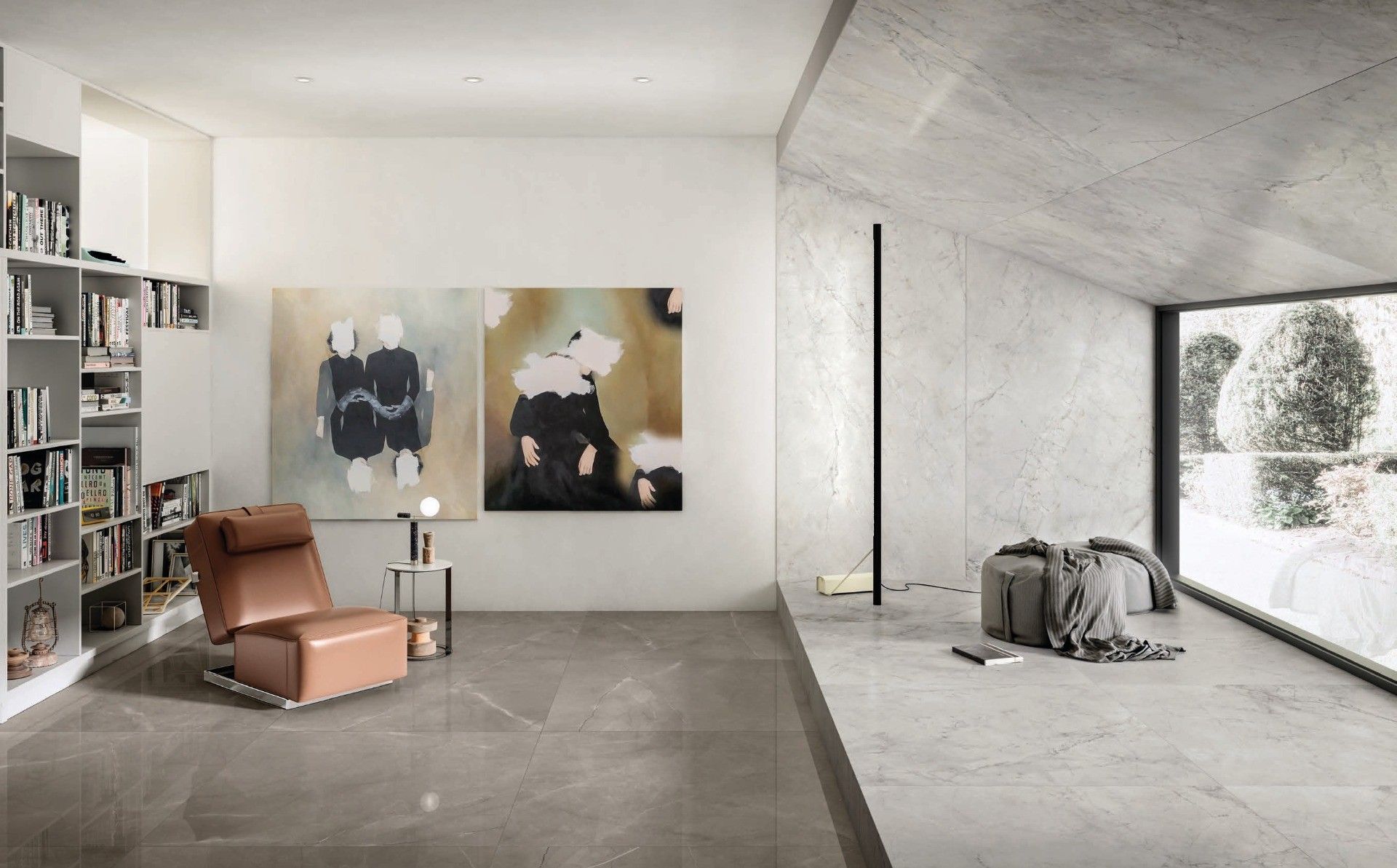Living minimalist cu lumină naturală | Inspirație Baie Modern