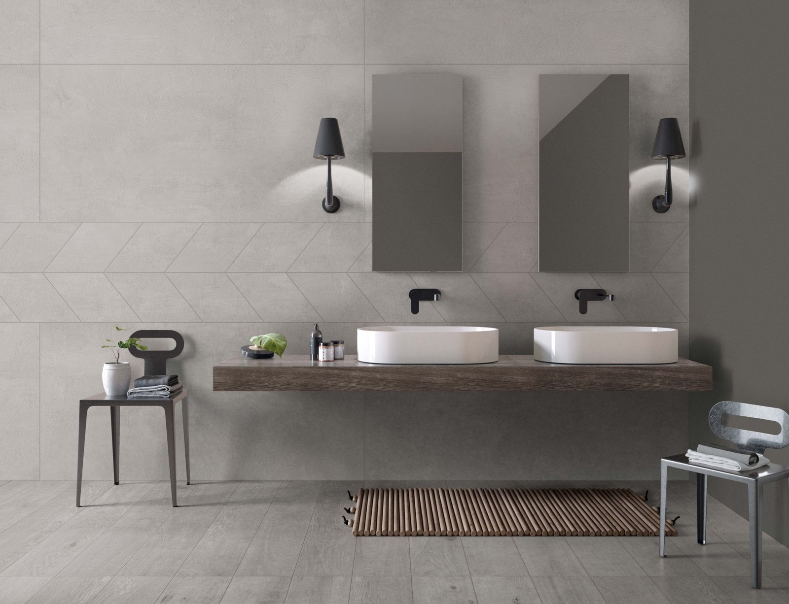 Baie modernă în tonuri reci | Inspirație Baie Modern