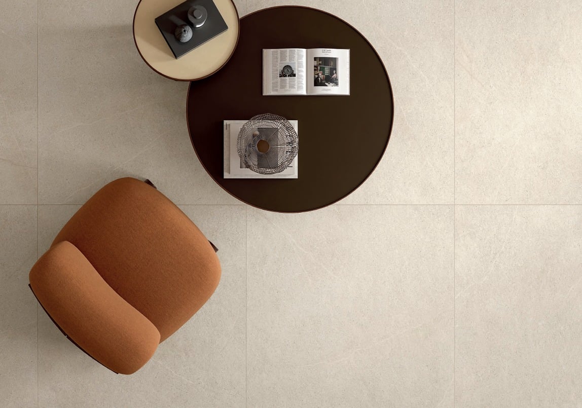 Living minimalist cu accente calde | Inspirație Living Modern