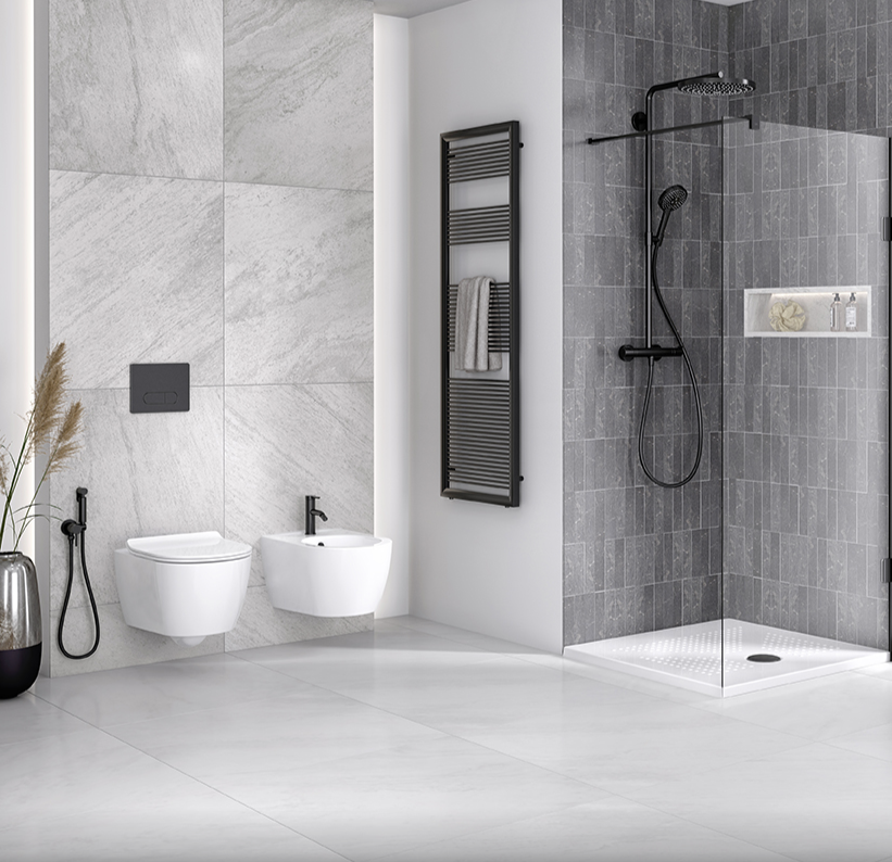 Baie modernă cu accente grafit | Inspirație Baie Modern