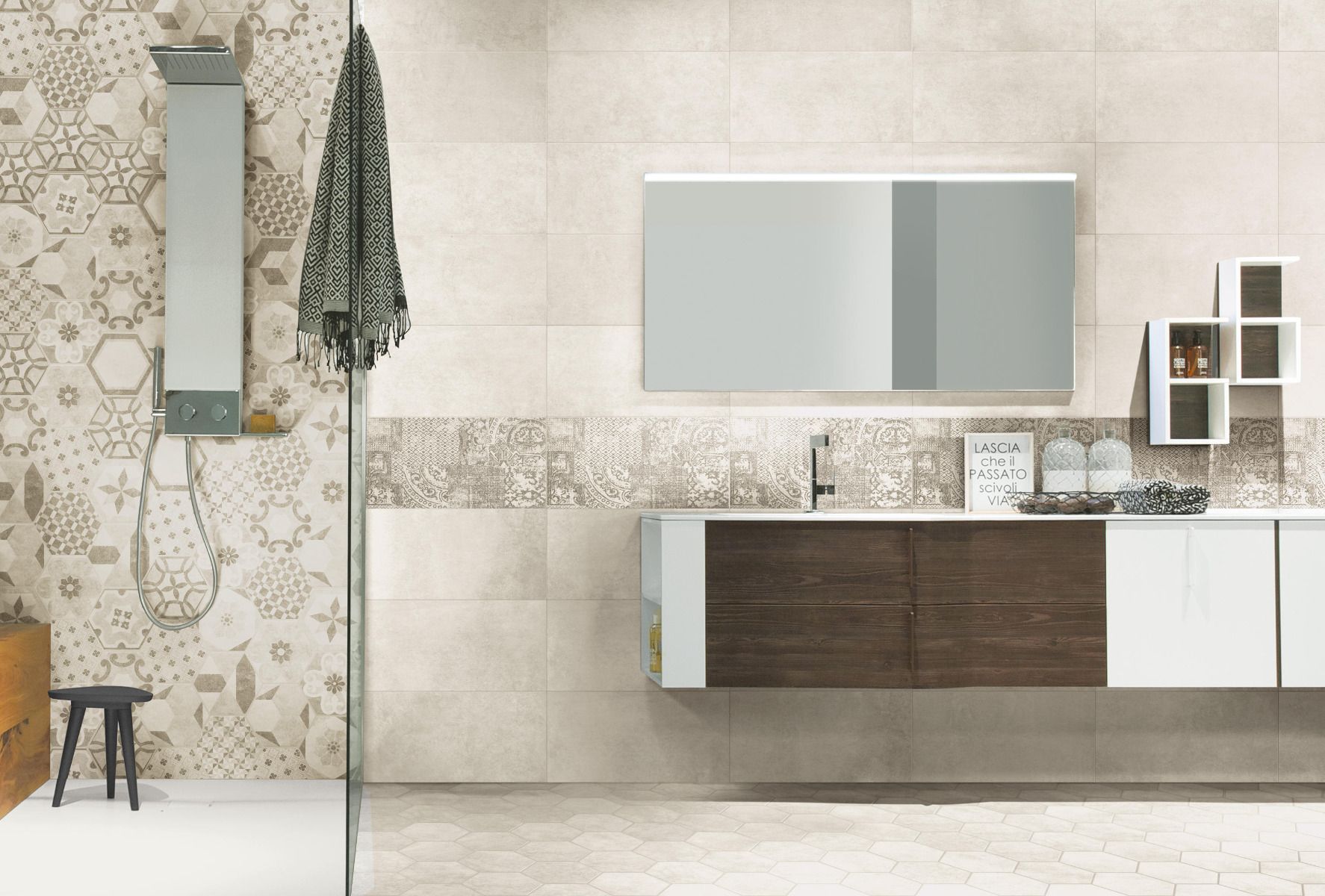 Baie caldă, cu accente marocane | Inspirație Baie Modern