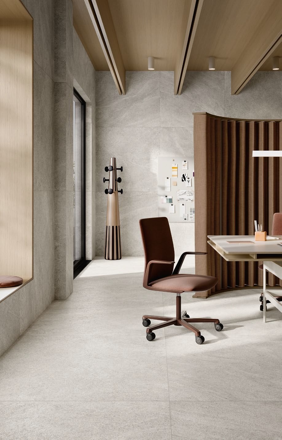 Birou urban cu accente calde | Inspirație Baie Modern