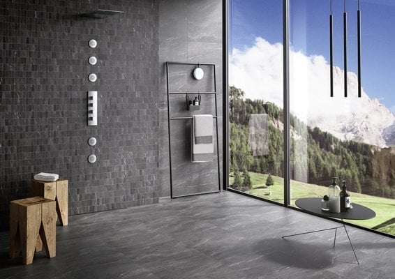 Duș montan cu priveliște | Inspirație Baie Modern