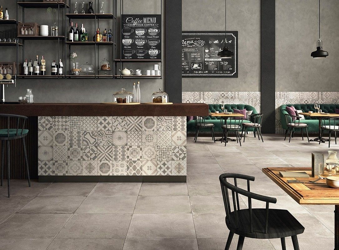 Cafenea urbană cu accente retro | Inspirație Baie Modern