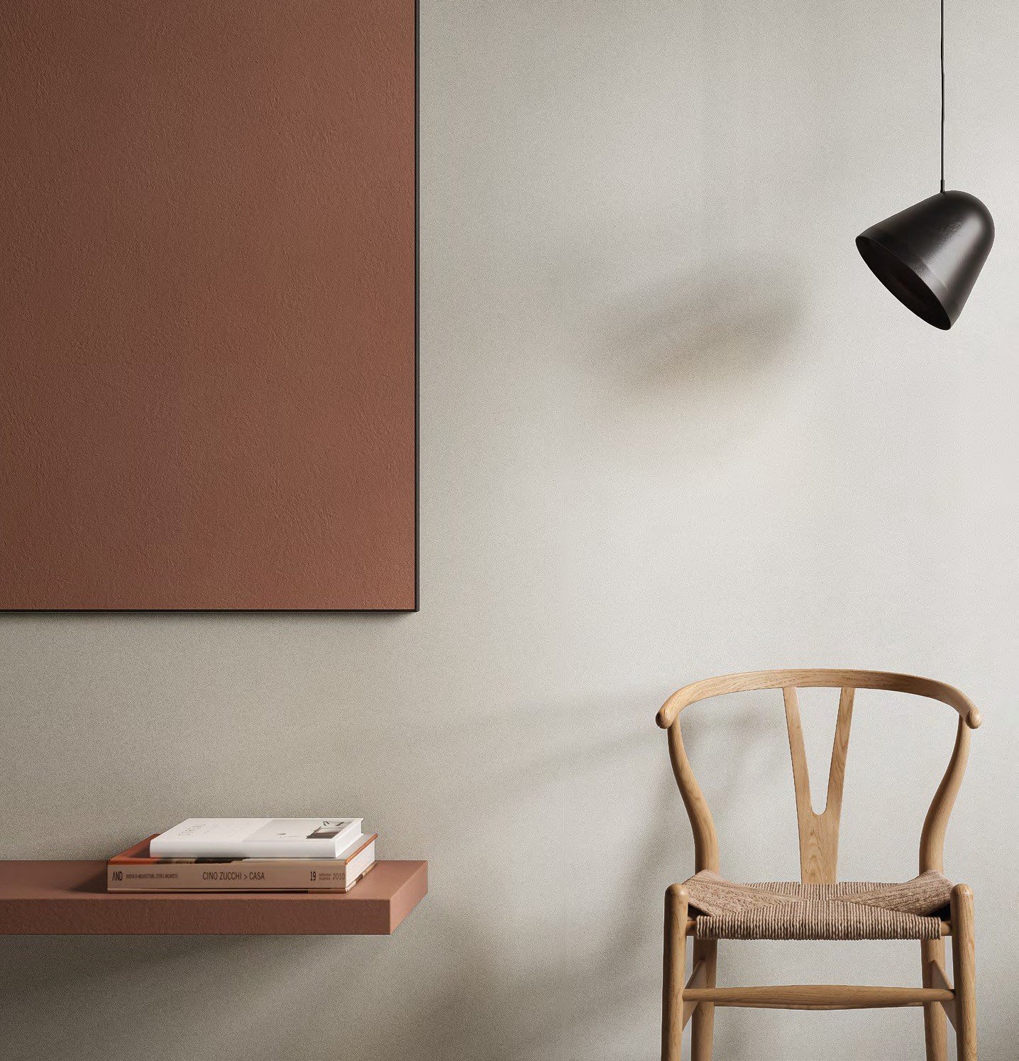 Minimalism tactil în teracotă arsă | Inspirație Baie Modern