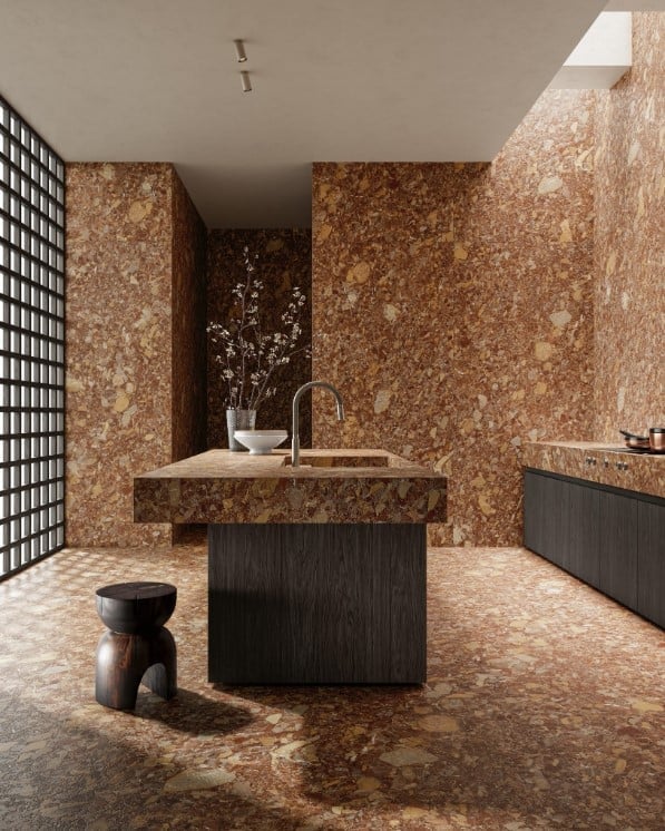 Bucătărie urbană în tonuri teracota | Inspirație Bucătărie Modern