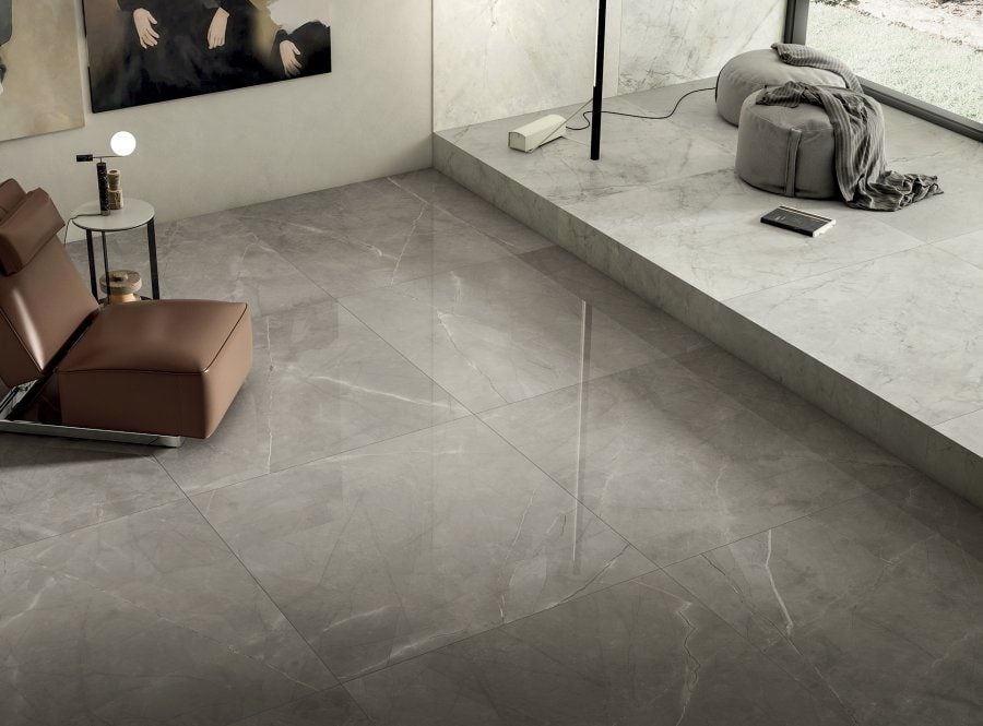 Living minimalist în tonuri reci | Inspirație Baie Modern