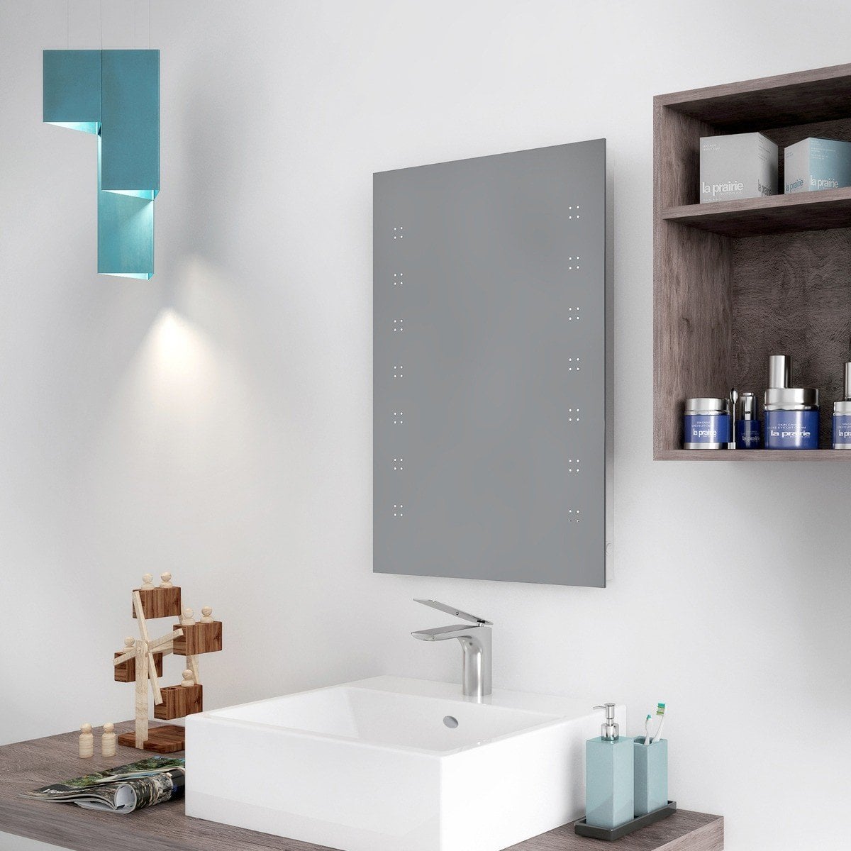 Baie modernă cu accente turcoaz | Inspirație Baie Modern