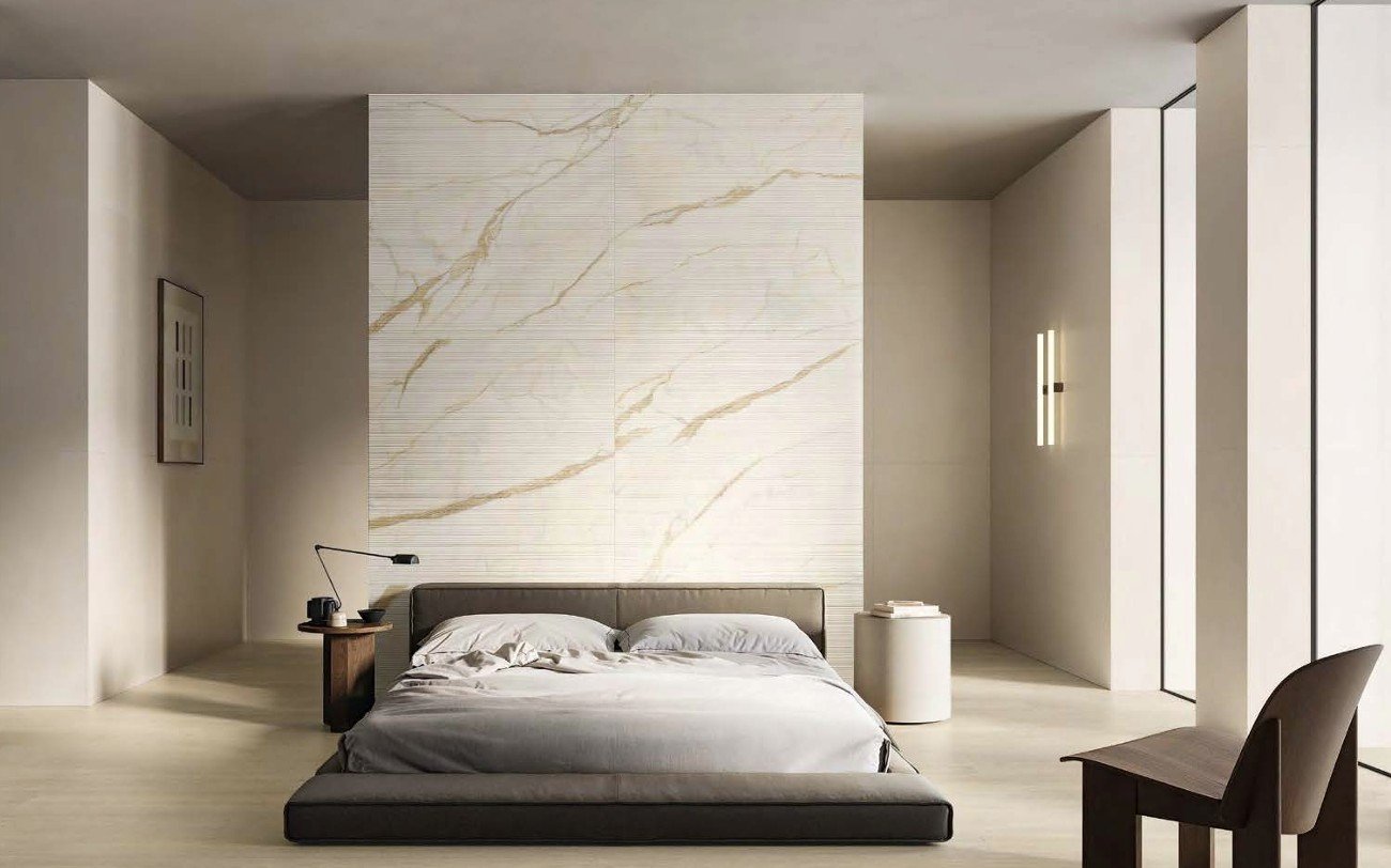 Dormitor zen cu accente aurii | Inspirație Dormitor Modern