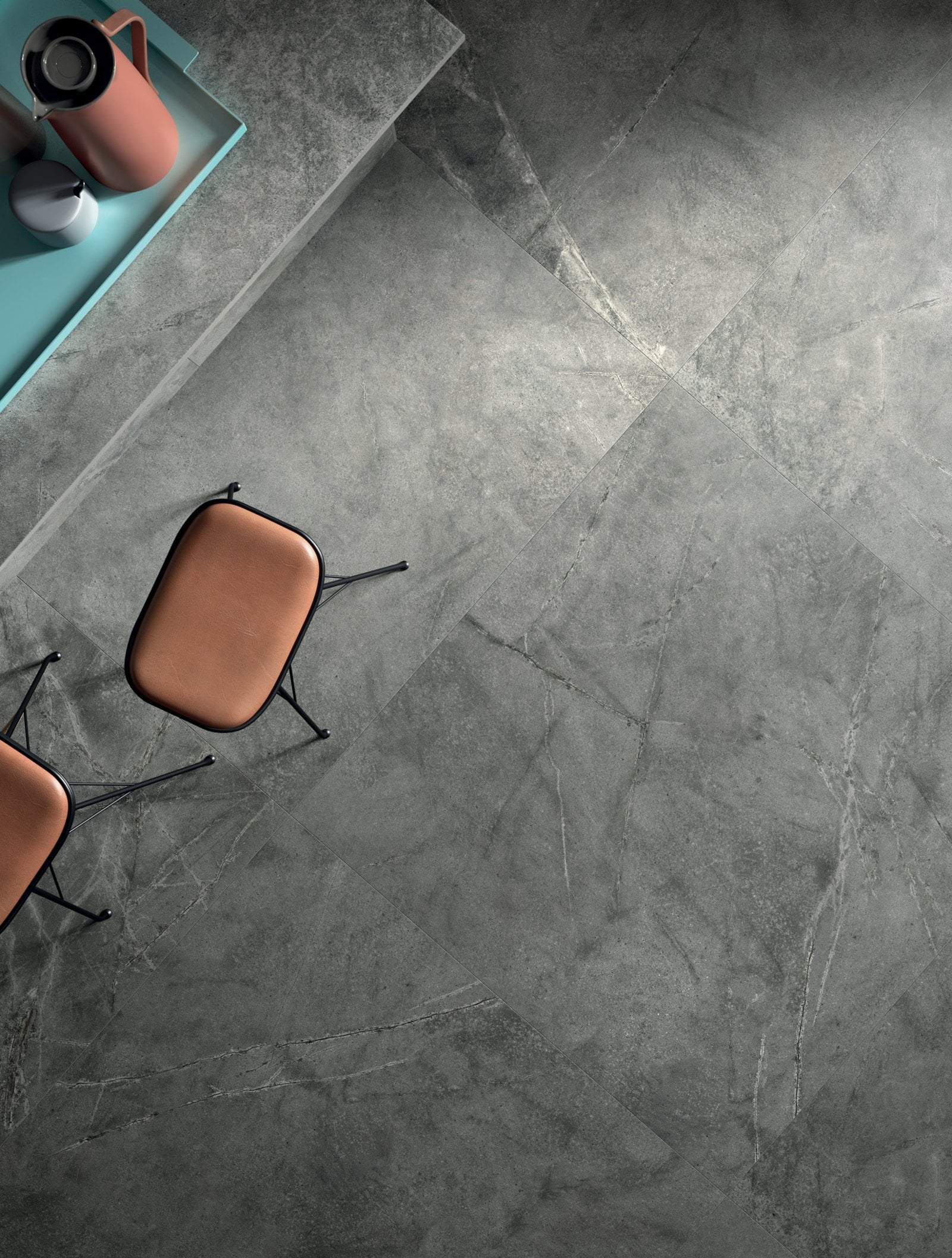 Terasa urbană în tonuri reci | Inspirație Baie Minimalist