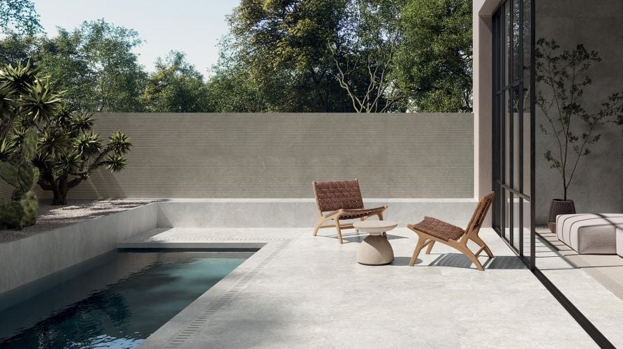 Terasă modernă cu accente naturale | Inspirație Baie Minimalist