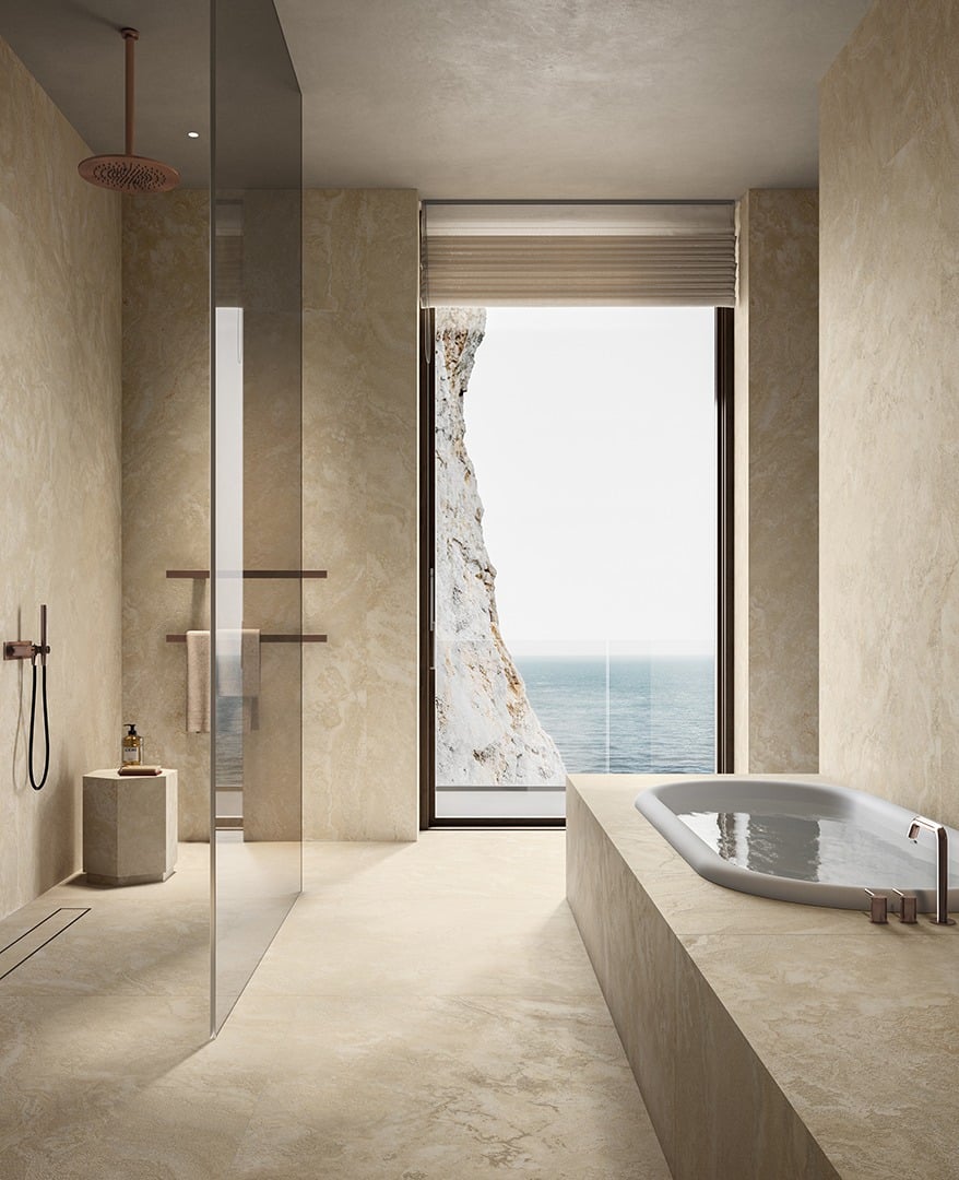 Baie spa cu vedere la mare | Inspirație Baie Modern