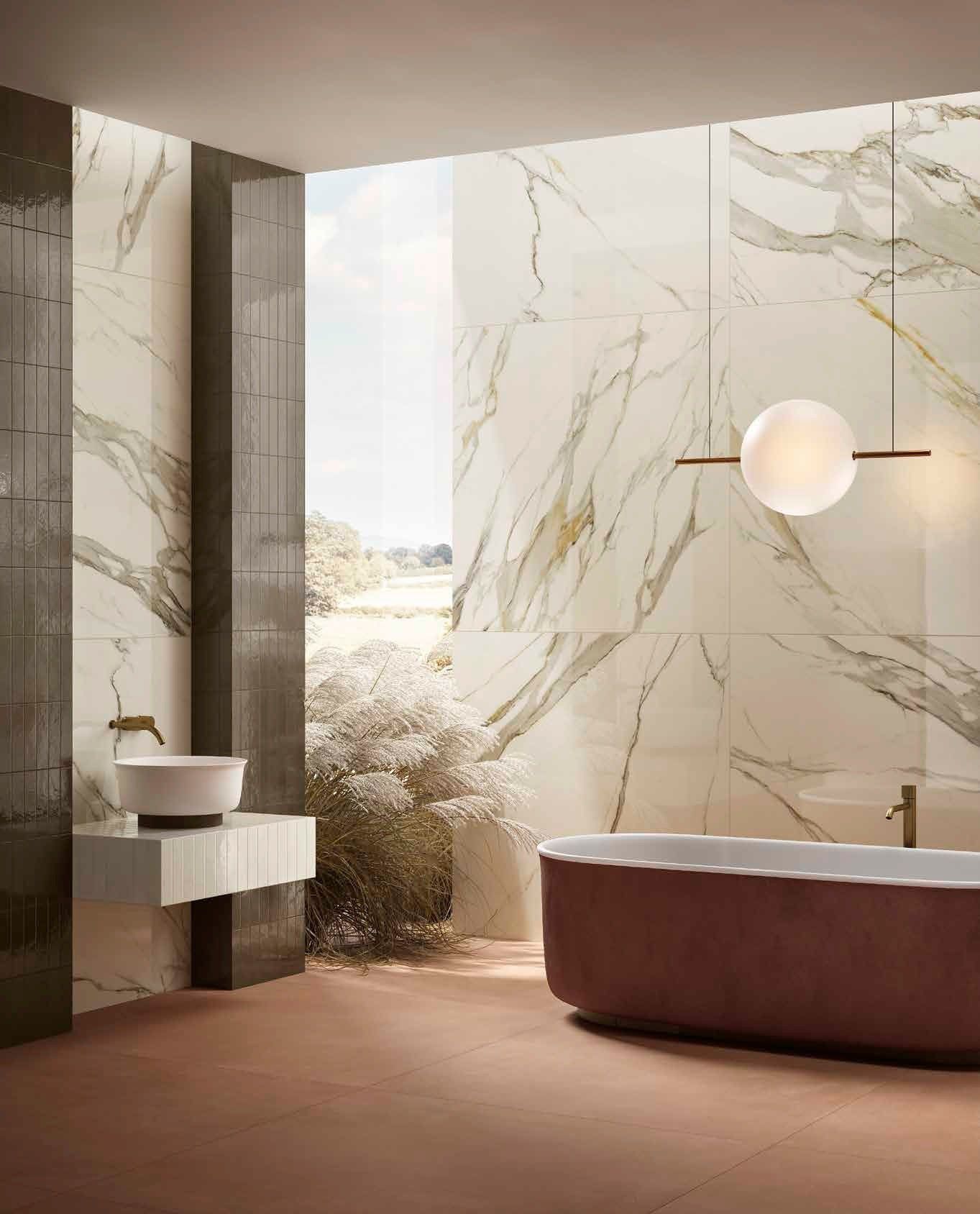 Baie spațioasă cu accente naturale | Inspirație Baie Modern