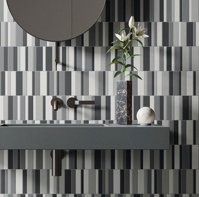 Baie modernă, un joc de griuri | Inspirație Baie Modern