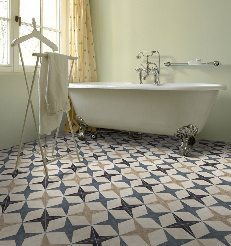 Baie boemă cu accente retro | Inspirație Baie Modern