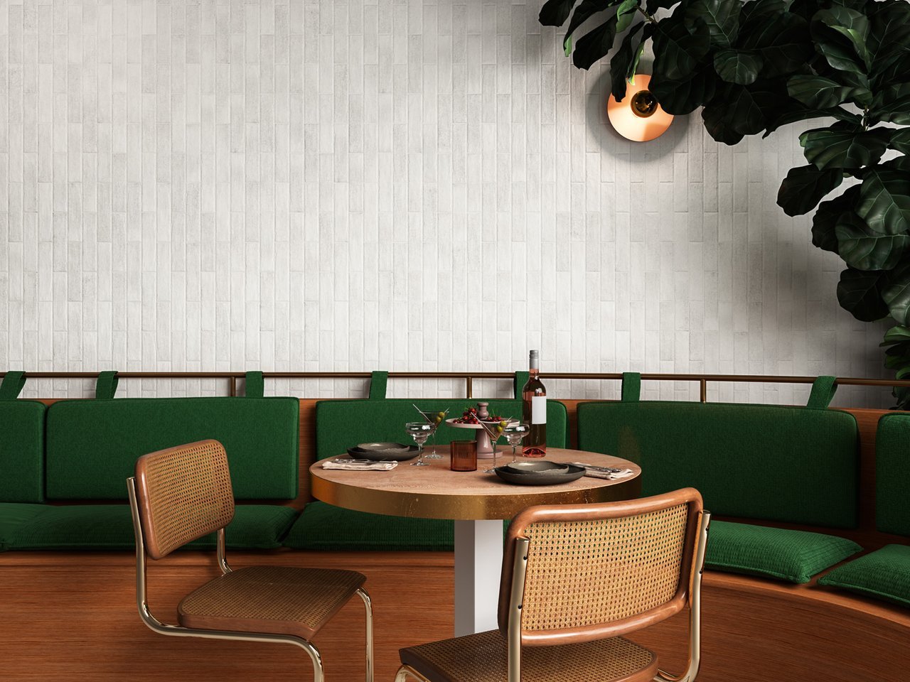 Restaurant urban cu accente tropicale | Inspirație Living Minimalist