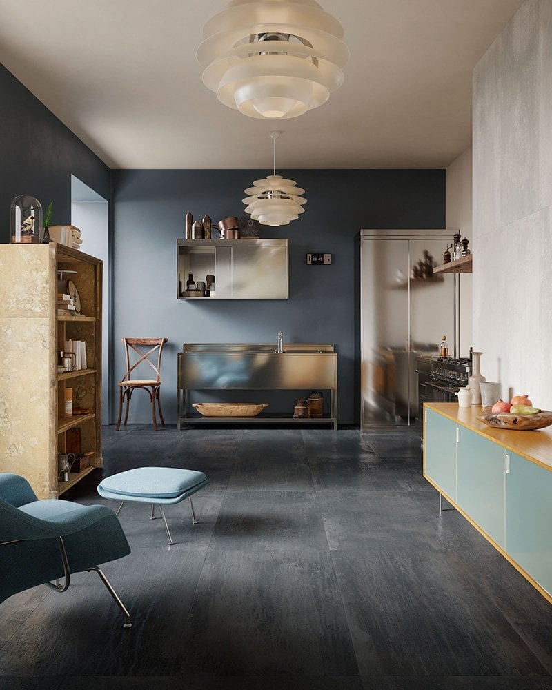 Bucătărie urbană cu accente metalice | Inspirație Bucătărie Minimalist