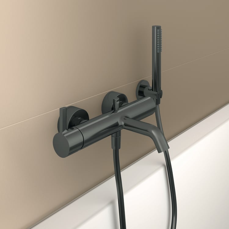 Baie modernă, accente întunecate | Inspirație Baie Modern
