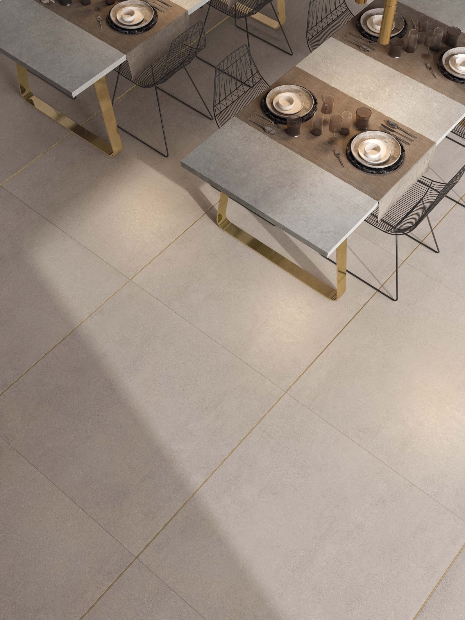Dining modern în tonuri calde | Inspirație Baie Modern